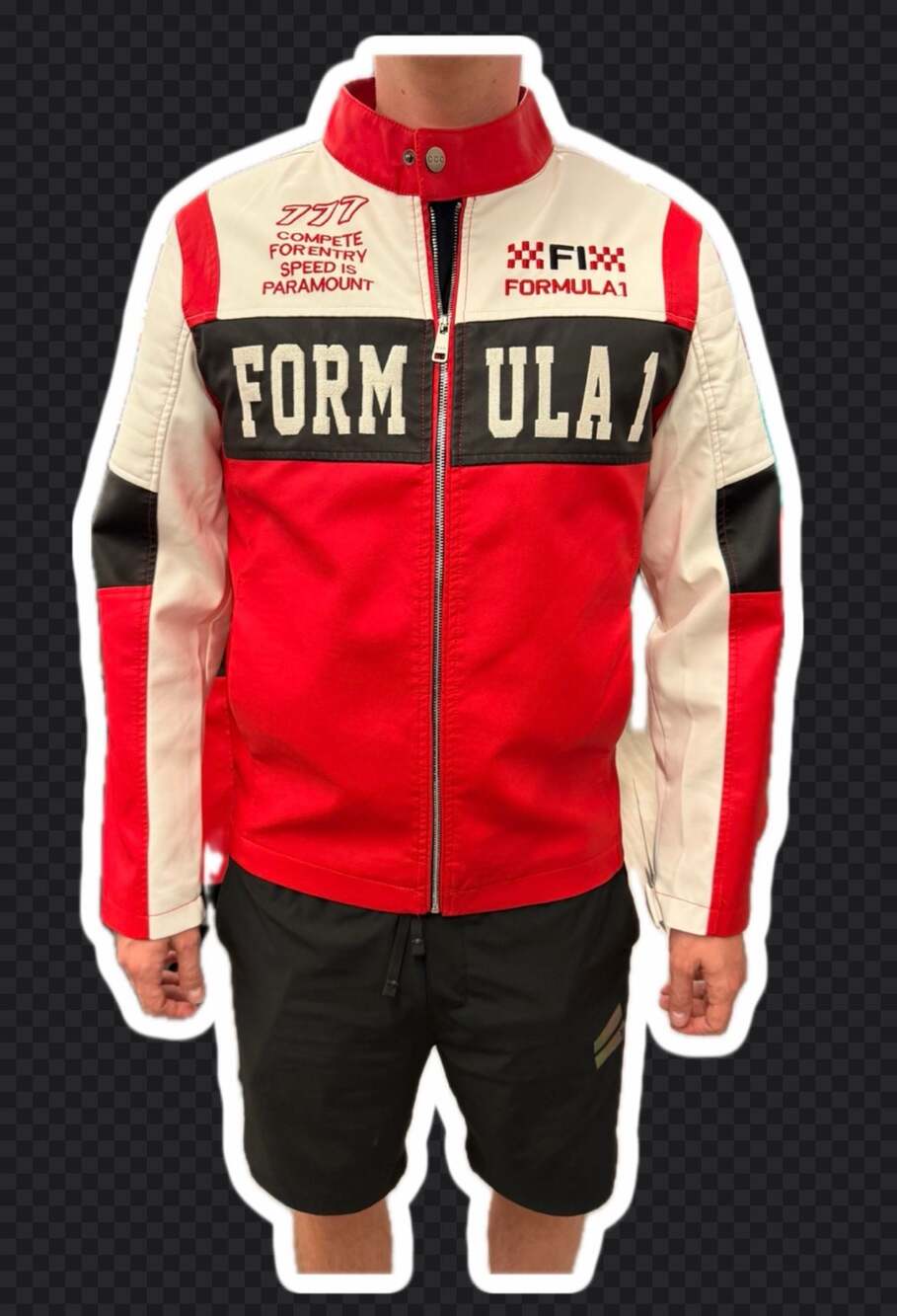 CCC Racing Jacket Formula 1 Red White Black Men's Size S